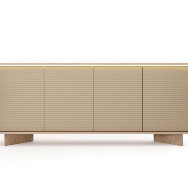 Μπουφές Semi K204 με φωτισμό φυσικό Boliwar + Cappucino 204x84x40cm