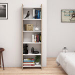 ΒΙΒΛΙΟΘΗΚΗ CLASSIKER HM9226.12 ΜΕΛΑΜΙΝΗΣ SONΟMA-ΛΕΥΚΟ 48,5x22x160Υεκ. - Image 3