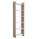 ΒΙΒΛΙΟΘΗΚΗ CLASSIKER HM9226.12 ΜΕΛΑΜΙΝΗΣ SONΟMA-ΛΕΥΚΟ 48,5x22x160Υεκ. - Image 4
