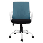 ΚΑΡΕΚΛΑ ΓΡΑΦΕΙΟΥ MALFOI HM1053.06 ΜΠΛΕ MESH & ΠΟΔΙ ΜΕΤΑΛΛΙΚΟ 58x59x103 εκ. - Image 9
