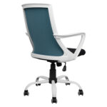 ΚΑΡΕΚΛΑ ΓΡΑΦΕΙΟΥ MALFOI HM1053.06 ΜΠΛΕ MESH & ΠΟΔΙ ΜΕΤΑΛΛΙΚΟ 58x59x103 εκ. - Image 11
