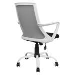 ΚΑΡΕΚΛΑ ΓΡΑΦΕΙΟΥ MALFOI HM1053.21 ΓΚΡΙ MESH & ΠΟΔΙ ΜΕΤΑΛΛΙΚΟ 58x59x103Υεκ - Image 10
