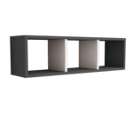 ΡΑΦΙΕΡΑ ΤΟΙΧΟΥ ΜΕΛΑΜΙΝΗΣ ΓΚΡΙ & ΛΕΥΚΟ CLASSIKER HM9228.13 90x22x25,6Υ εκ. - Image 7