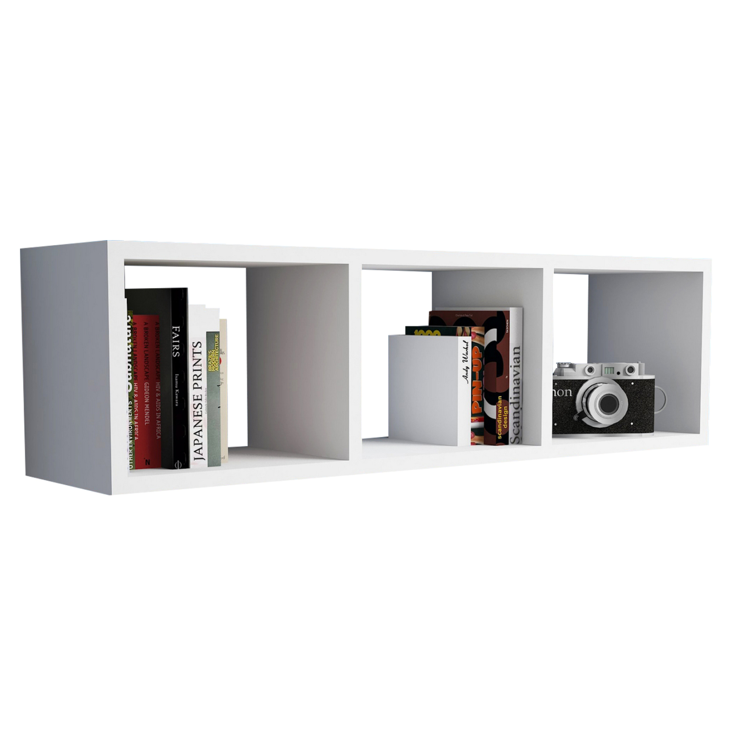 rafiera-toichoy-melaminis-leyki-fb992281 ΡΑΦΙΕΡΑ ΤΟΙΧΟΥ ΜΕΛΑΜΙΝΗΣ ΛΕΥΚΗ CLASSIKER HM9228.11 90x22x25,6Υ εκ. - Image 1