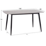 ΣΕΤ ΤΡΑΠΕΖΑΡΙΑΣ 5ΤΜΧ RAVEN HM12116.01 ΚΕΡΑΜΙΚΟ TOP ΓΚΡΙ ΜΑΡΜΑΡΟ--ΓΚΡΙ ΒΕΛΟΥΔΟ - Image 2