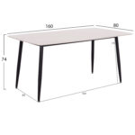ΣΕΤ ΤΡΑΠΕΖΑΡΙΑΣ 5ΤΜΧ RAVEN HM12121.01 ΚΕΡΑΜΙΚΟ TOP ΛΕΥΚΟ ΜΑΡΜΑΡΟ--ΤΙΡΚΟΥΑΖ ΒΕΛΟΥΔΟ - Image 2