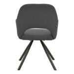 Πολυθρόνα Verta pakoworld ανθρακί ύφασμα-μαύρο μέταλλο 59x58x87εκ - Image 4