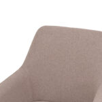 Πολυθρόνα Telia pakoworld μπεζ ύφασμα-μαύρο μέταλλο 60x54x85εκ - Image 5