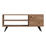 Έπιπλο τηλεόρασης Wison pakoworld σε sonoma απόχρωση 120x29x50εκ - Image 4