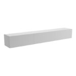 Έπιπλο τηλεόρασης επιτοίχιο με Led Rival pakoworld λευκό 210x35x30εκ - Image 2
