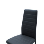 Καρέκλα Parker pakoworld PU ανθρακί-μαύρο πόδι 42x48x98εκ - Image 5