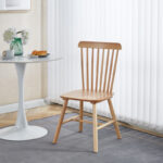 Καρέκλα Bristol pakoworld rubberwood σε φυσική απόχρωση 45x51x86εκ - Image 2