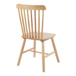 Καρέκλα Bristol pakoworld rubberwood σε φυσική απόχρωση 45x51x86εκ - Image 3