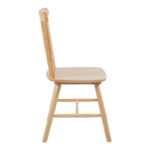 Καρέκλα Bristol pakoworld rubberwood σε φυσική απόχρωση 45x51x86εκ - Image 4