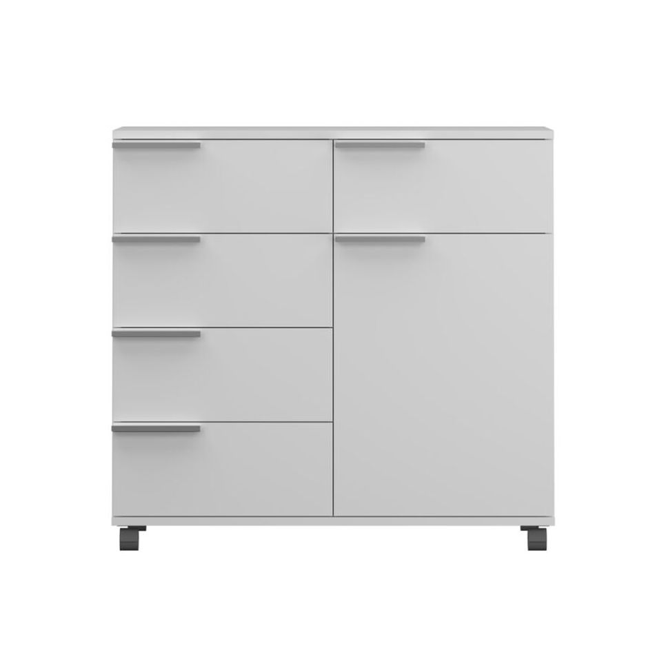 ADR-415-PP_2 Μπουφές ADR-415 με 5 συρτάρια Λευκός 85x1x44cm - Image 1