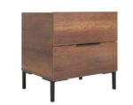 Κομοδίνο KMD-1720-OO Oryana Καρυδιά 55x59x44cm