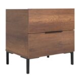 Κομοδίνο KMD-1720-OO Oryana Καρυδιά 55x59x44cm