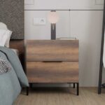 Κομοδίνο KMD-1720-OO Oryana Καρυδιά 55x59x44cm - Image 2