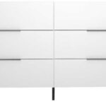 Συρταριέρα SFN-1760-DD Oryana Λευκή 140x81x44cm