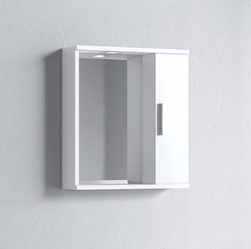 ALON-55-WHITE_RIGHT ΚΑΘΡΕΠΤΗΣ Alon 50 Δεξί White MARTIN BATH 3MAL050GLR - Image 1