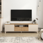 Έπιπλο Τηλεόρασης Mood με συρτάρια Μπεζ 180x50x35cm