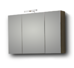 Σετ Έπιπλο Μπάνιου OMEGA GREY OAK 100 9SOM100GOΝW Πάγκο 97x44x60cm - Image 2