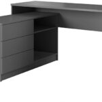 Γραφείο ΤΕΟ Γραφίτης 138x76x50,4-110cm
