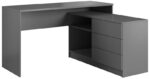 Γραφείο ΤΕΟ Γραφίτης 138x76x50,4-110cm - Image 2