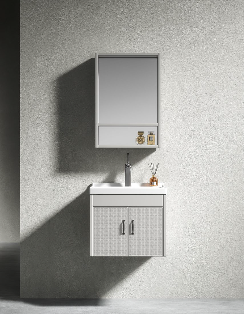 THALEIA-50-CABINET ΣΕΤ ΜΠΑΝΙΟΥ THALEIA 50cm χρ.SILVER GREY ΠΟΛΥΑΙΘΥΛΕΝΙΟ (HDPE High Density) - Image 1