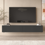 Επιτοίχιο έπιπλο τηλεόρασης LN2 Ανθρακί 180x30x31,6cm