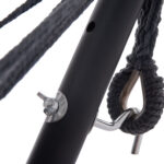 ΑΙΩΡΑ CRAVE HM6304.01 ΑΝΘΡΑΚΙ ΜΕΤΑΛΛΙΚΟΣ ΣΚΕΛΕΤΟΣ-ΣΚΟΥΡΟ ΓΚΡΙ ΥΦΑΣΜΑ 265x93x105Υεκ - Image 5