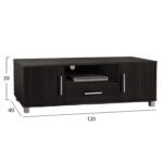 ΕΠΙΠΛΟ ΤΗΛΕΟΡΑΣΗΣ MACIE ΜΕΛΑΜΙΝΗΣ HM2203.01 ZEBRANO 120x40x39Y εκ. - Image 3