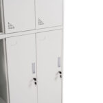 ΦΟΡΙΑΜΟΣ ΜΕΤΑΛΛΙΚΟΣ BRAILA HM5546.11 6 ΝΤΟΥΛΑΠΑΚΙΑ ΜΕ ΚΛΕΙΔΑΡΙΕΣ-ΓΚΡΙ 90x45x185Υεκ. - Image 6