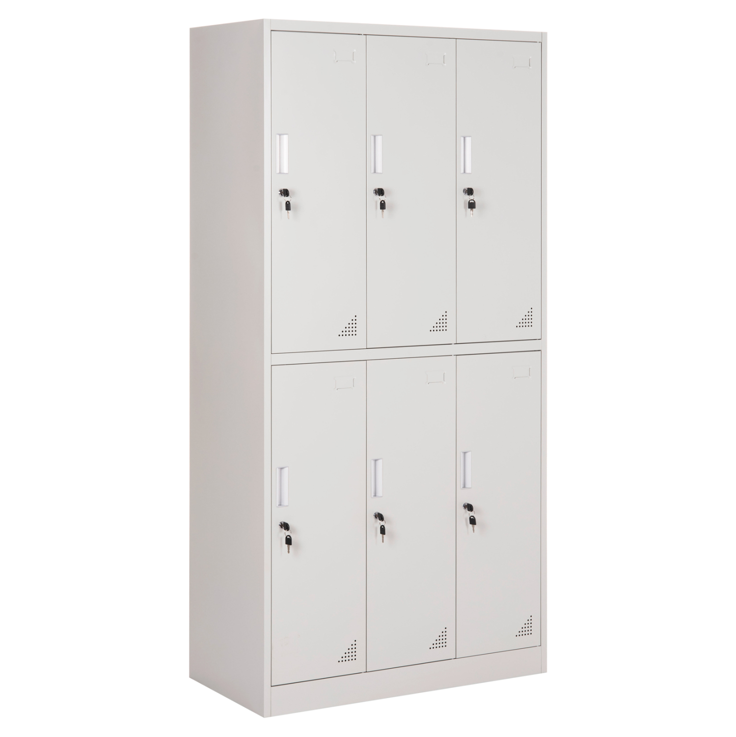 foriamos-metallikos-fb9554611-6-ntoylapa ΦΟΡΙΑΜΟΣ ΜΕΤΑΛΛΙΚΟΣ BRAILA HM5546.11 6 ΝΤΟΥΛΑΠΑΚΙΑ ΜΕ ΚΛΕΙΔΑΡΙΕΣ-ΓΚΡΙ 90x45x185Υεκ. - Image 1