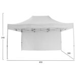 GAZEBO ΕΠΑΓΓΕΛΜΑΤΙΚΟ ΒΑΡΕΩΣ ΤΥΠΟΥ CRESSEN HM21098 ΠΤΥΣΣΟΜΕΝΟ ΑΛΟΥΜΙΝΙΟΥ 3x4,5x3,4Yμ - Image 2