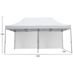 GAZEBO ΕΠΑΓΓΕΛΜΑΤΙΚΟ ΒΑΡΕΩΣ ΤΥΠΟΥ CRESSEN HM21099 ΠΤΥΣΣΟΜΕΝΟ ΑΛΟΥΜΙΝΙΟΥ 3x6x3,4Yμ - Image 2