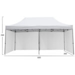 GAZEBO ΕΠΑΓΓΕΛΜΑΤΙΚΟ ΒΑΡΕΩΣ ΤΥΠΟΥ CRESSEN HM21099.01 ΠΤΥΣΣΟΜΕΝΟ ΑΛΟΥΜΙΝΙΟΥ 3x6x3,4Yμ - Image 2