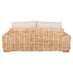 ΚΑΝΑΠΕΣ 2-ΘΕΣΙΟΣ TROPEL HM9809 ΞΥΛΟ MANGO-RATTAN ΦΥΣΙΚΟ-ΛΕΥΚΑ ΜΑΞΙΛΑΡΙΑ 192x88x70-85Υεκ. - Image 6