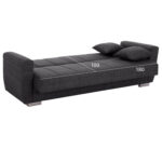 ΚΑΝΑΠΕΣ ΚΡΕΒΑΤΙ POLYA ΤΡΙΘΕΣΙΟΣ HM3240.03 ΓΚΡΙ 215x85x76Υ εκ. - Image 3