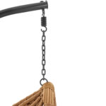ΚΡΕΜΑΣΤΗ ΠΟΛΥΘΡΟΝΑ GRACIE ΜΠΕΖ ΜΕ ΜΑΞΙΛΑΡΙ ΚΑΙ ΥΠΟΠΟΔΙΟ HM5755.01 Φ105x195Υ εκ. - Image 6