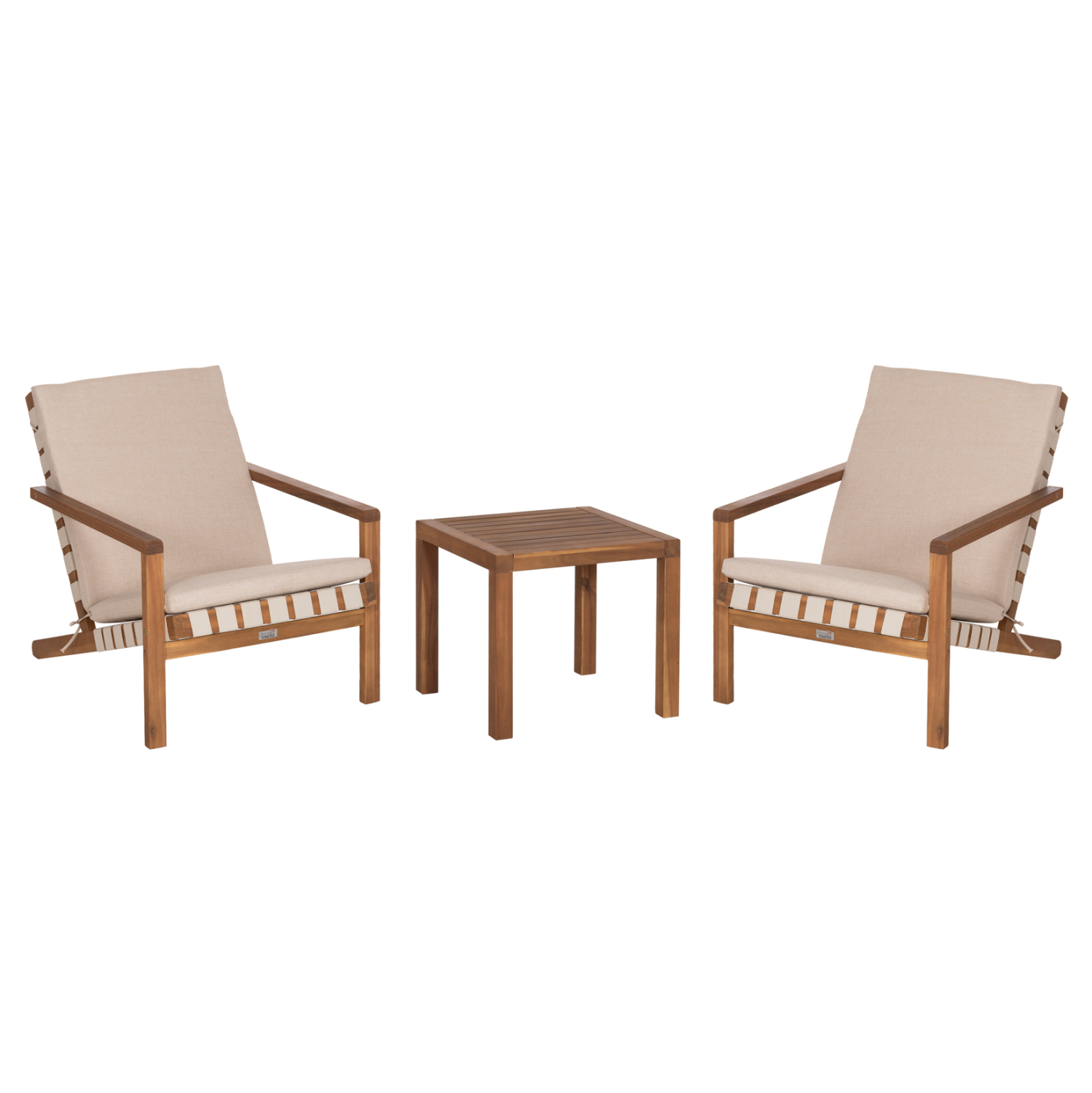 lounge-set-exchoroy-3tmch-fb910982-xylo- LOUNGE ΣΕΤ ΕΞ.ΧΩΡΟΥ 3ΤΜΧ DAME HM10982 ΞΥΛΟ ΑΚΑΚΙΑΣ--ΣΧΟΙΝΙ STRAP & ΜΑΞΙΛΑΡΙΑ ΣΕ ΜΠΕΖ - Image 1