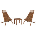 LOUNGE ΣΕΤ ΕΞ.ΧΩΡΟΥ 3ΤΜΧ SHIGAN HM10993 ΞΥΛΟ ΑΚΑΚΙΑΣ--ΜΑΞΙΛΑΡI ΚΕΦΑΛΗΣ ΣΕ ΜΠΕΖ