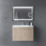 Σετ Έπιπλο Μπάνιου SIENA SONOMA DARK 45  9SSI045SD0W Πάγκο 45x31x60cm, Νιπτήρας 45x37cm - Image 4