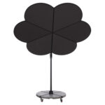 ΟΜΠΡΕΛΑ ΜΕ ΒΑΣΗ ΣΕΙΡΑ CANNOPY (flower) HM21286.01 ΑΛΟΥΜΙΝΙΟ-ΓΡΑΝΙΤΗΣ-ΜΟΛΥΒΙ ΧΡΩΜΑ 2,38x2,2μ - Image 3