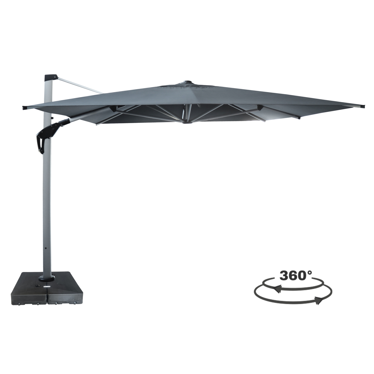 omprela-me-basi-neroy-fb91072301-asimi-a ΟΜΠΡΕΛΑ ΜΕ ΒΑΣΗ ΝΕΡΟΥ JAVANTE HM10723.01 ΑΣΗΜΙ ΑΛΟΥΜΙΝΙΟ--ΓΚΡΙ ΣΚΙΑΣΤΡΟ 3x4x2,86Yμ - Image 1