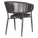 ΠΟΛΥΘΡΟΝΑ ΑΛΟΥΜΙΝΙΟΥ EULO HM5783.21 ΓΚΡΙ-TWISTED RATTAN ΓΚΡΙ 57x63x77Υεκ. - Image 5