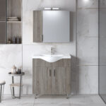 Σετ Έπιπλο Μπάνιου SIENA SONOMA DARK 75 9SSI075SD0W Πάγκο 72x34x83cm