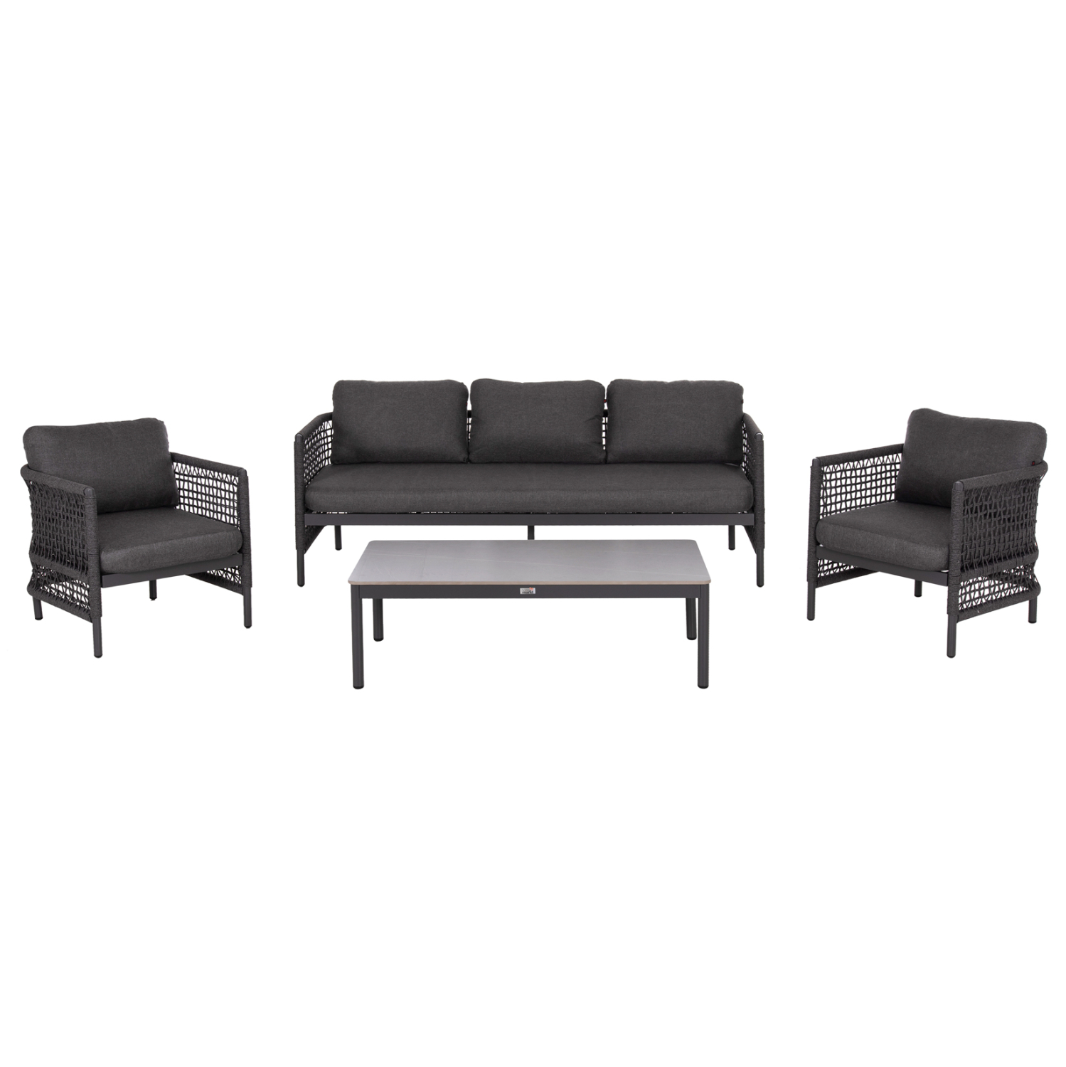 set-saloni-4tmch-fb9625101-aloyminio-sch ΣΕΤ ΣΑΛΟΝΙ 4ΤΜΧ SONDRA HM6251.01 ΑΛΟΥΜΙΝΙΟ-ΣΧΟΙΝΙ-ΜΑΞΙΛΑΡΙΑ ΣΕ ΓΚΡΙ - Image 1