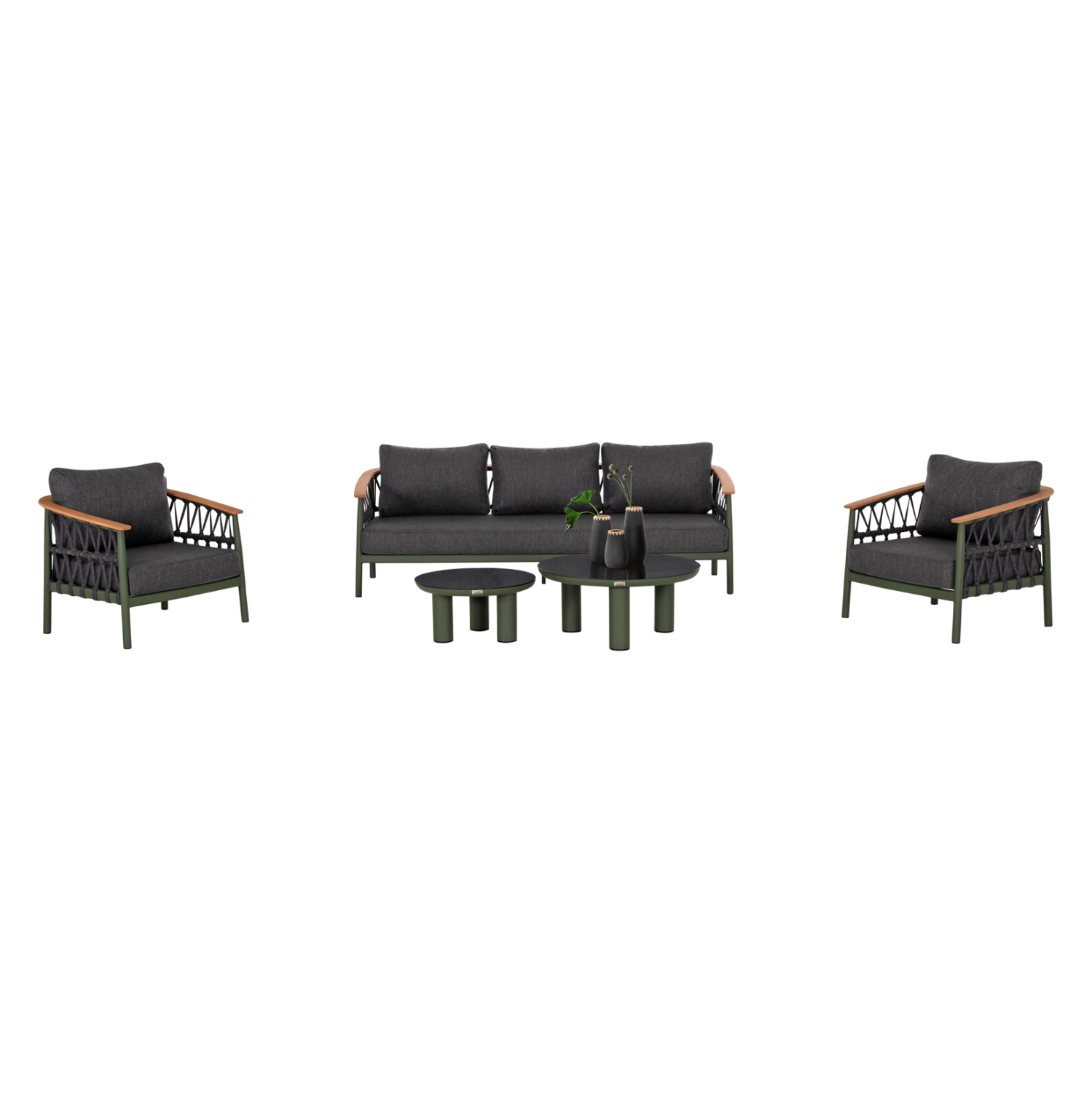 set-saloni-5tmch-fb9642607-prasino-aloym ΣΕΤ ΣΑΛΟΝΙ 5ΤΜΧ STREAM HM6426.07 ΠΡΑΣΙΝΟ ΑΛΟΥΜΙΝΙΟ-ΑΝΘΡΑΚΙ ΣΧΟΙΝΙ-OLEFIN - Image 1