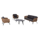 ΣΕΤ ΣΑΛΟΝΙ 5ΤΜΧ STERN HM6555.01 ΓΚΡΙ ΑΛΟΥΜΙΝΙΟ & OLEFIN--TWIST WICKER ΣΕ ΦΥΣΙΚΟ - Image 6